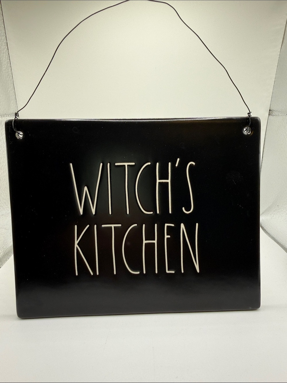 Rae Dunn Black 'WITCH'S KITCHEN' Hanging Sign